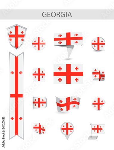Georgia Flat Flag Collection