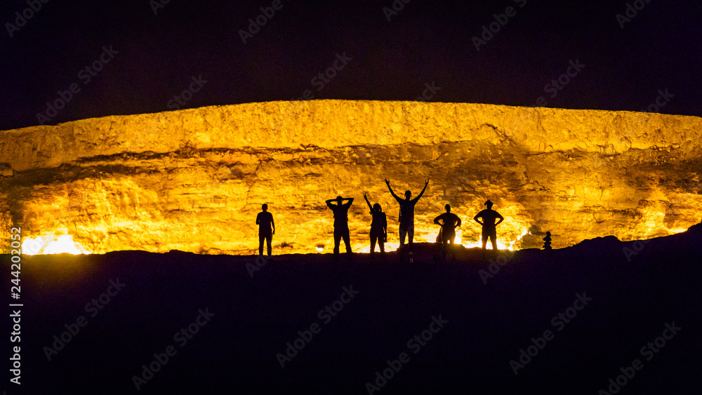 Αυτοκόλλητο Impressions from Ashgabat, capital of Turkmenistan, from the Gate of Hell and Ma
