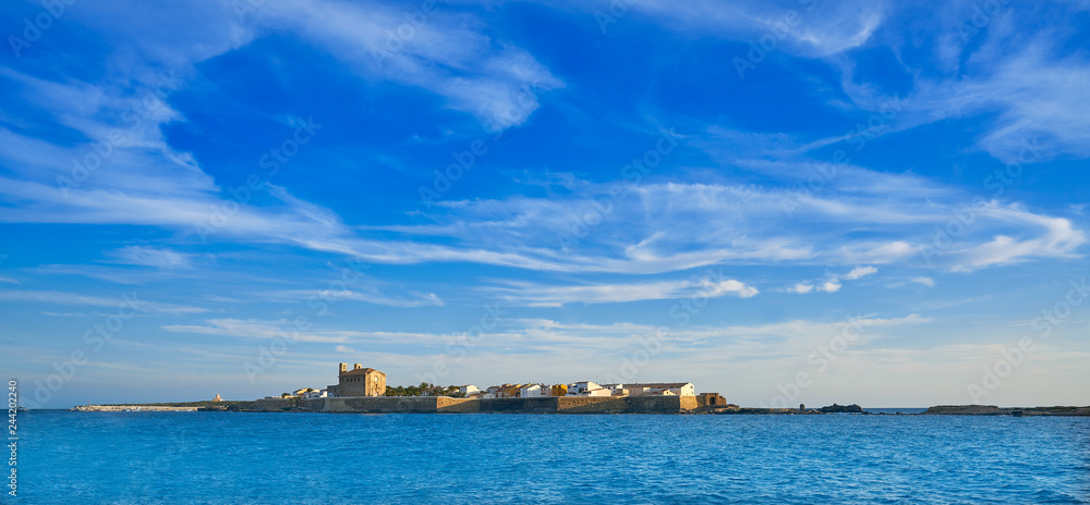 Nova Tabarca island skyline Alicante Spain
