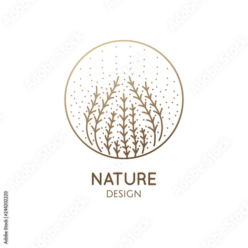 Logo seaweed with dots