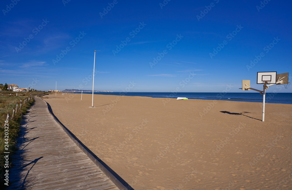 Xeraco Jaraco beach in Valencia Spain