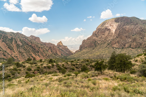 Far View of Chisos Mountain Basin - Window