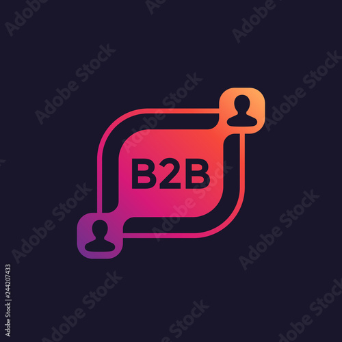 b2b commerce vector illustration