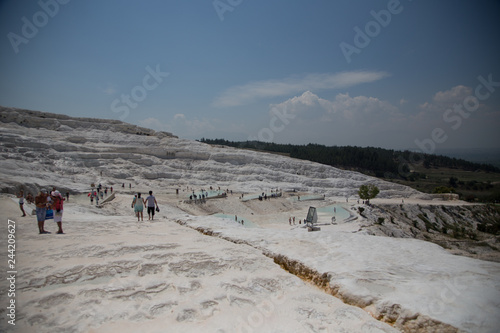 Pamukkale Turkish mineral calcium pool.  The site is a UNESCO World Heritage Site. © Ivanna Pavliuk