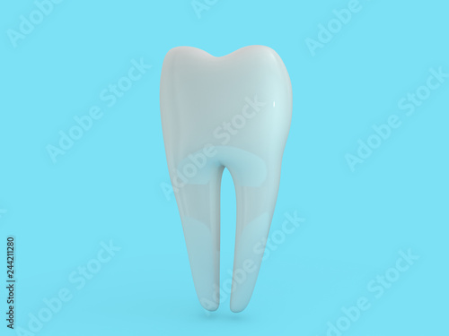 Fototapeta Naklejka Na Ścianę i Meble -  Dental implant dentist, tooth layout, plastics, man, teeth, treatment. 3D