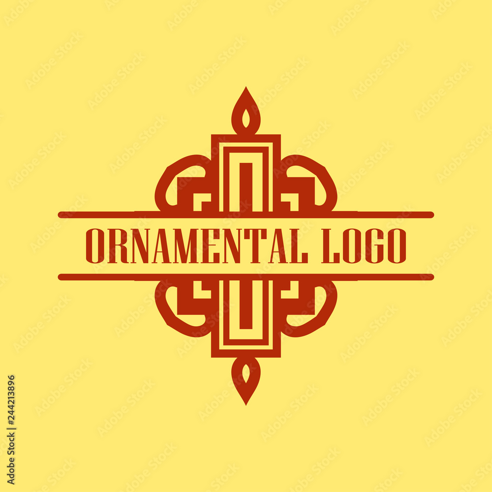 Obraz premium Luxury antique art deco monochrome hipster minimal geometric vintage linear vector frame , border , label, logo