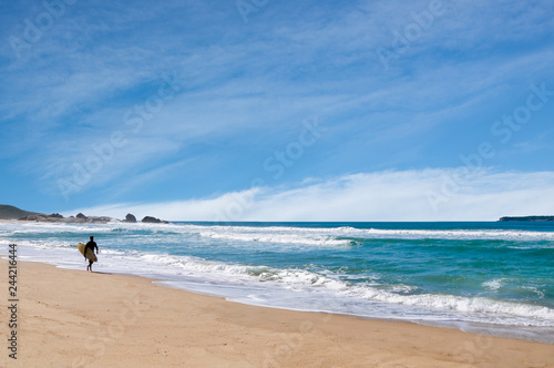 Going surfing in Joaquina beach  Florianopolis  Brazil