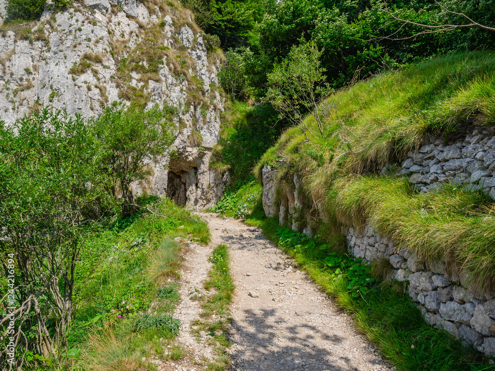 Naklejka premium Tunnel entrance on 52 Tunnels Hiking Trail