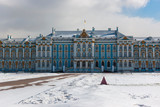 Katherines Palace hall in Tsarskoe Selo (Pushkin) in the winter, Russia