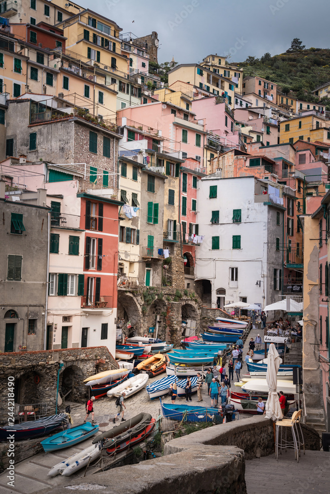 Panorama of Cinque Terre in Italy