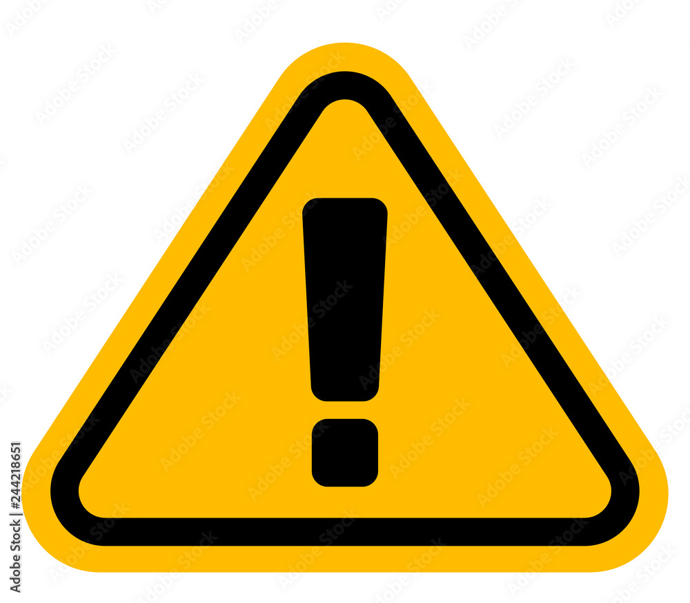 感嘆符注意警告サインstock Vector Adobe Stock