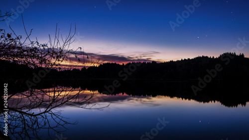Tablou pe pânză Sunset at Stone Lagoon, Humboldt County, California