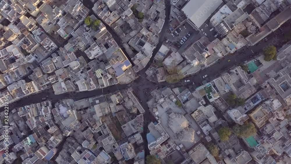Aerial view 4k video by drone of City Udaipur, Rajasthan, India on sunrise Aerial view 4k video by drone of City Udaipur, Rajasthan, India on sunrise