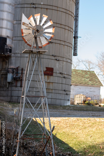 Wind mill on the farm
