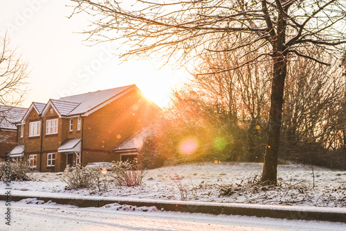 Snowy Street Lens Flair