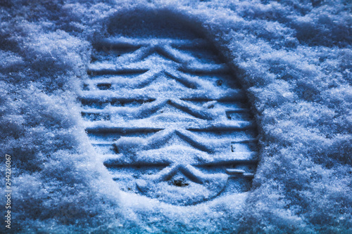Boot Print Snow