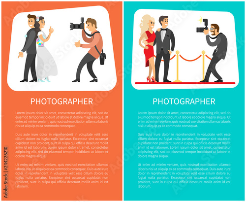Wedding Photographer, Paparazzi Posters with Text