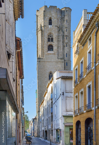 Fototapeta Naklejka Na Ścianę i Meble -  Street in  Carcassonne city, France