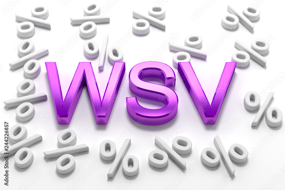 WSV - 3D Text - Winterschlussverkauf und Prozente lila WSV - 3D Text - Winterschlussverkauf und Prozente lila