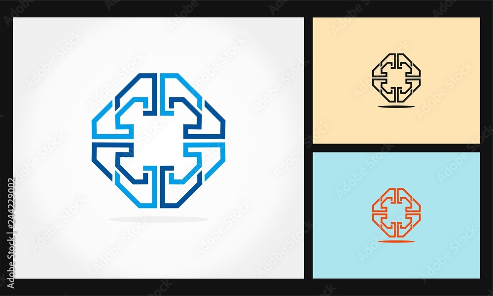 square icon vector logo square icon vector logo