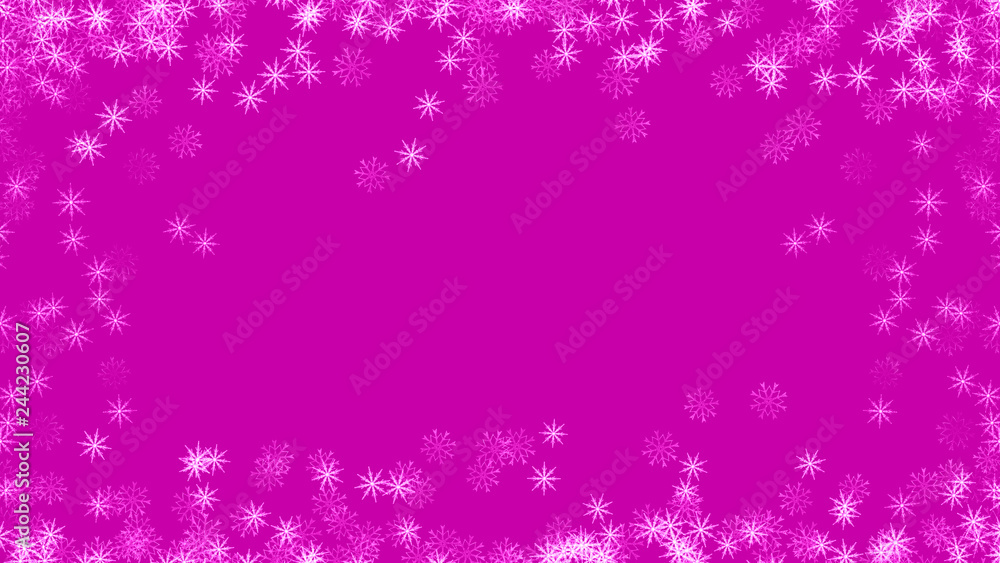 Abstract background with a variety of colorful snowflakes. Big and small. Abstract background with a variety of colorful snowflakes. Big and small.