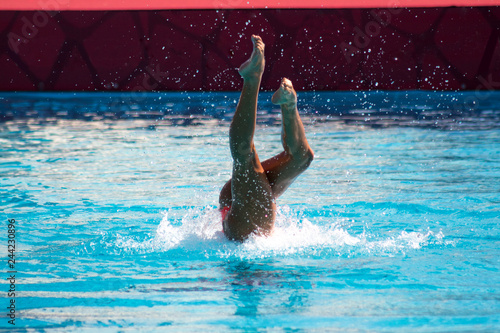 фотографія synchronized swim