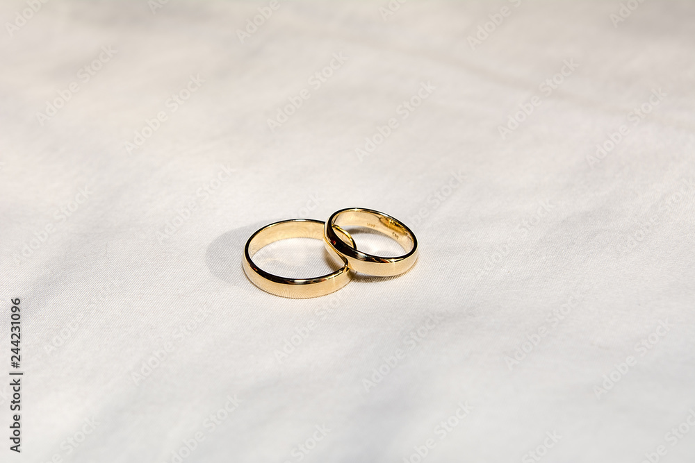 Two golden wedding rings