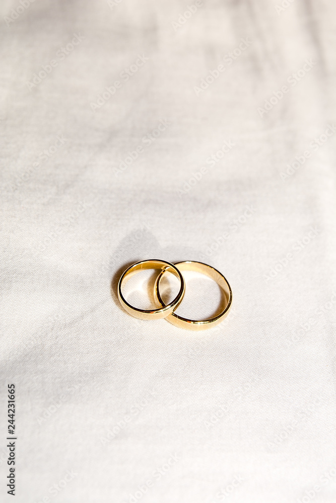 Two golden wedding rings