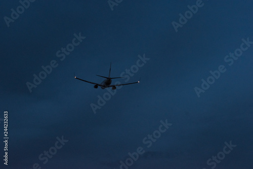 Wallpaper Mural Take-off plane in the evening from the airport. Torontodigital.ca