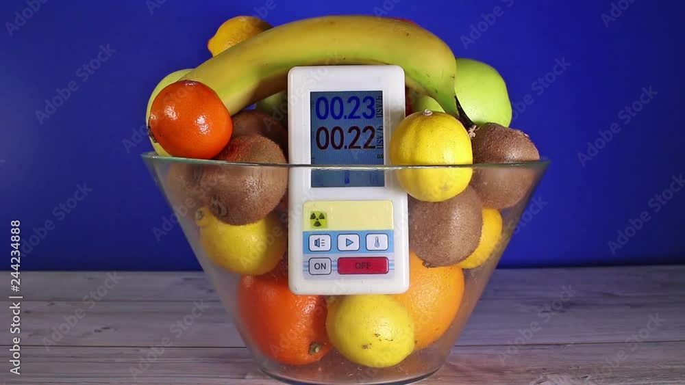 Banana radioactive fruit normal radiation fruits geiger counter