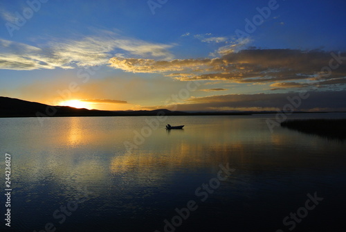 Sonnenuntergang am Titicacasee