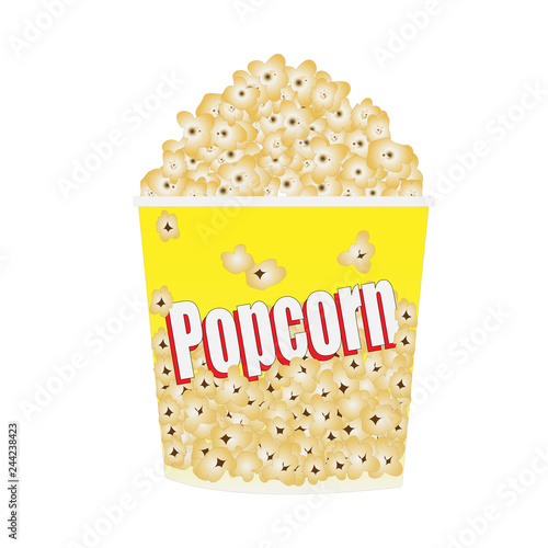 Popcorn box vector