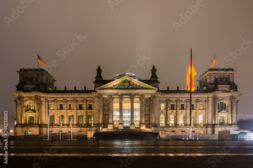 Reichstag in the night