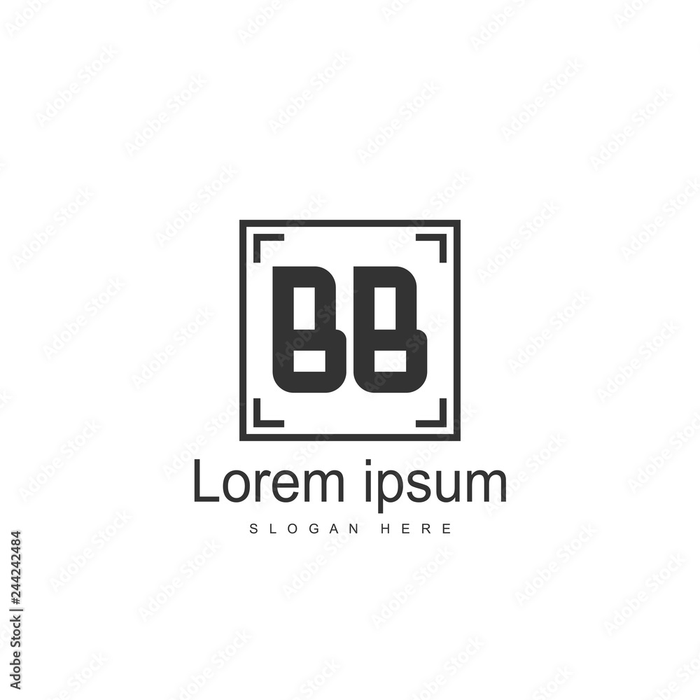 Letter Logo BB Template Vector Design Letter Logo BB Template Vector Design