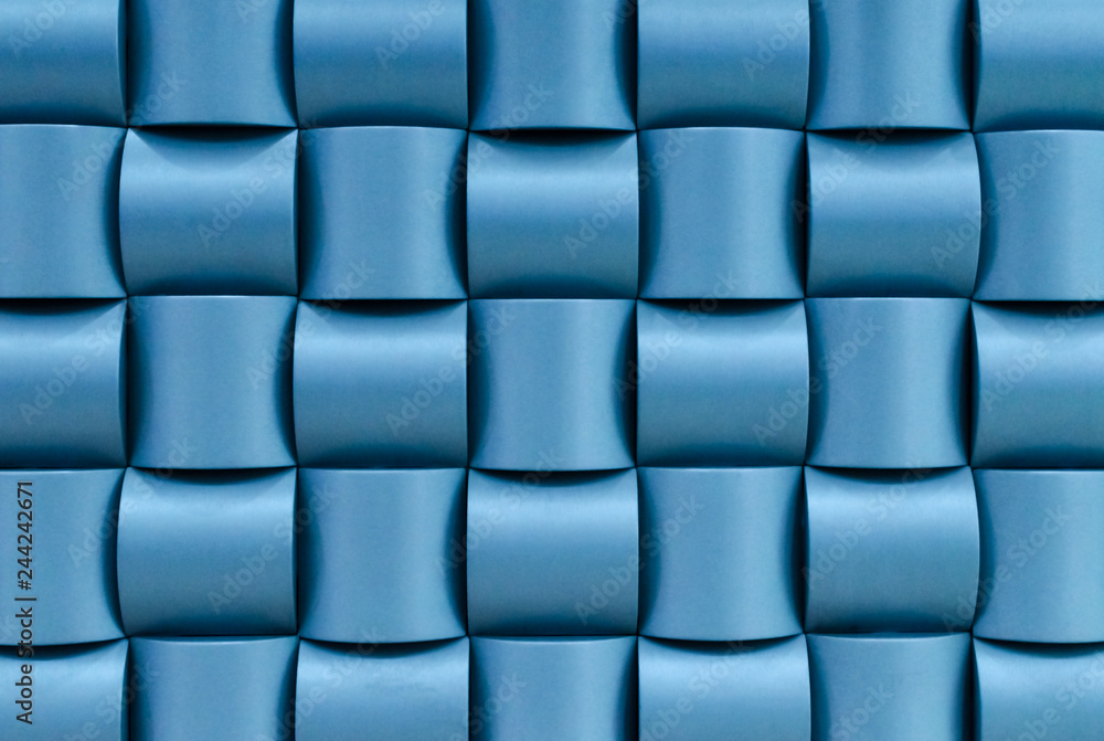 Textured wall in the form of three-dimensional rectangles. The background of three-dimensional rectangles reminiscent of basket weaving Textured wall in the form of three-dimensional rectangles. The background of three-dimensional rectangles reminiscent of basket weaving