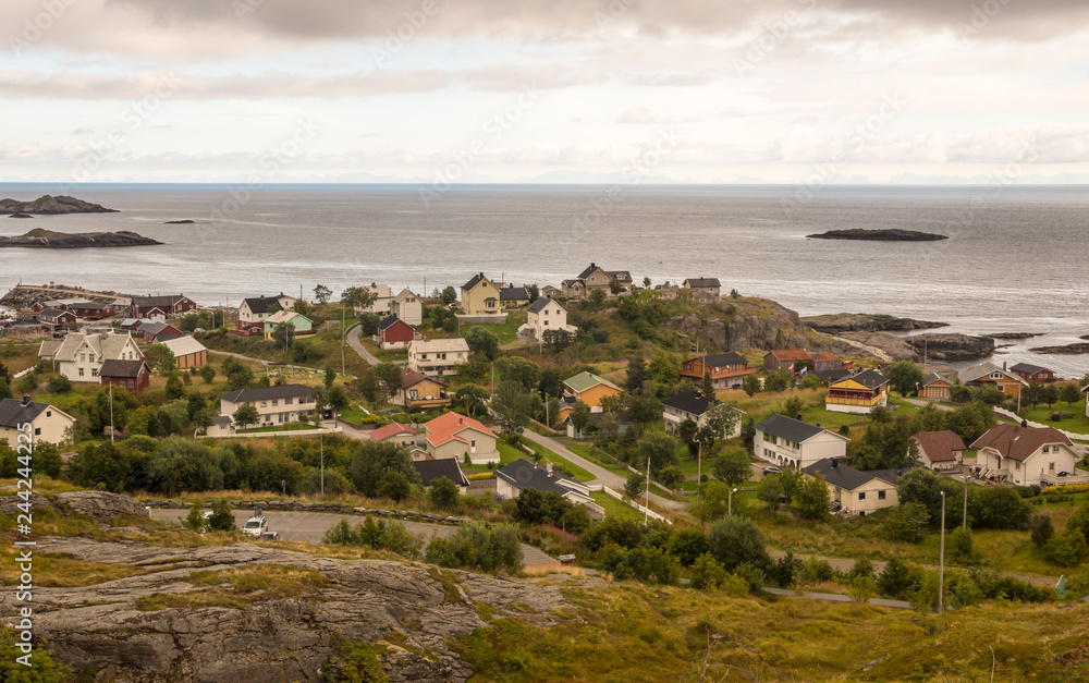 Harstad city in Norway