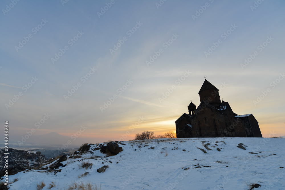Saghmosavank Monastery near gorge of Kassakh river. Armenia Saghmosavank Monastery near gorge of Kassakh river. Armenia