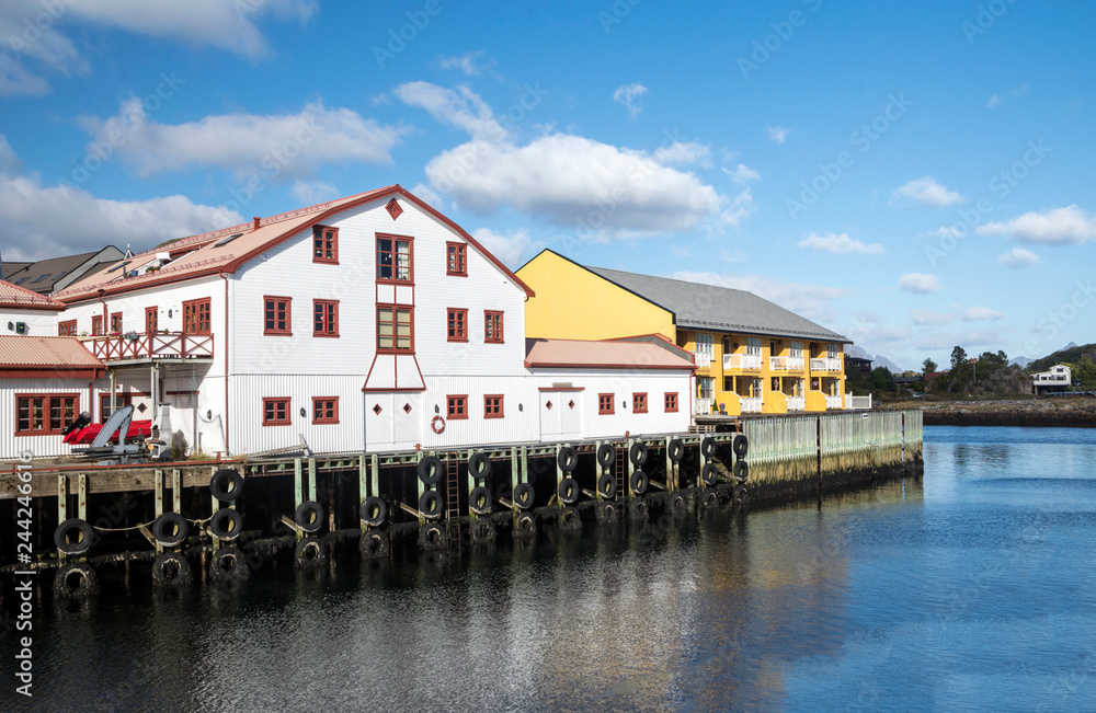 Harstad town in Norway