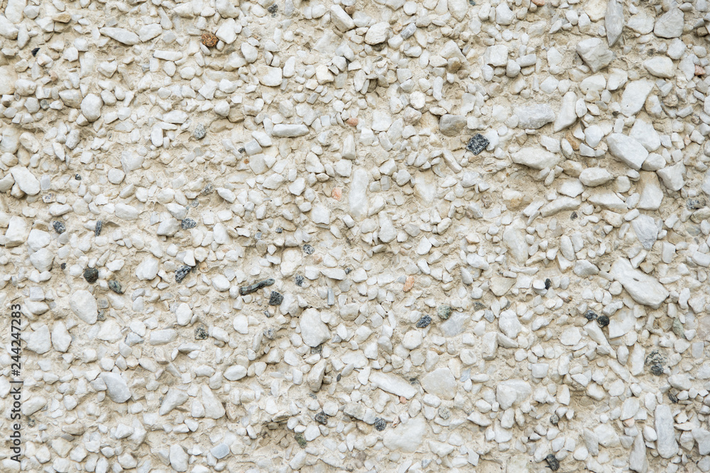 concrete wall covered with stone crumbs concrete wall covered with stone crumbs