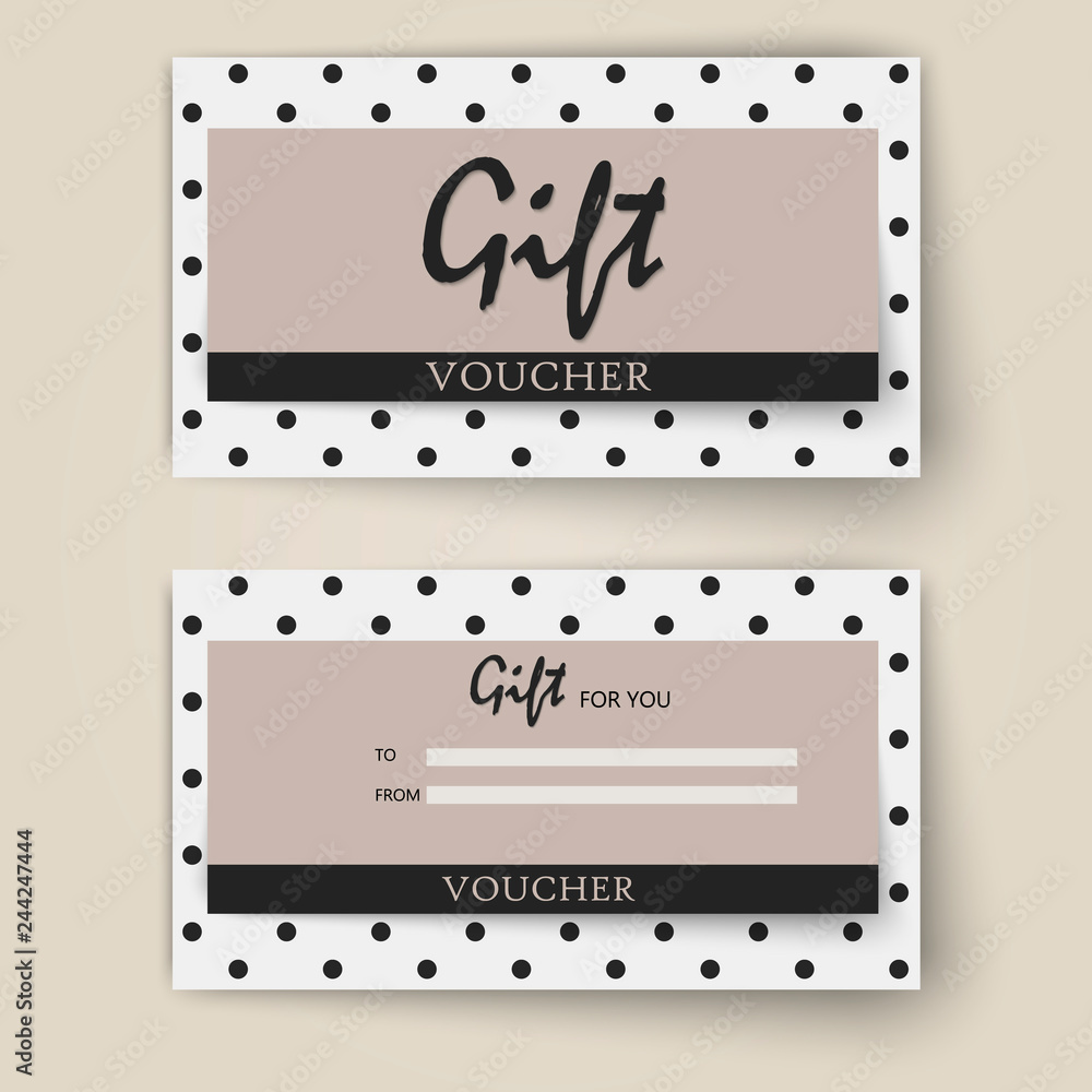 Vector set of luxury gift vouchers with ribbons and bow. Elegant template for a festive gift card, coupon and certificate. Discount Coupon Template. Vector Illustration EPS10 Vector set of luxury gift vouchers with ribbons and bow. Elegant template for a festive gift card, coupon and certificate. Discount Coupon Template. Vector Illustration EPS10