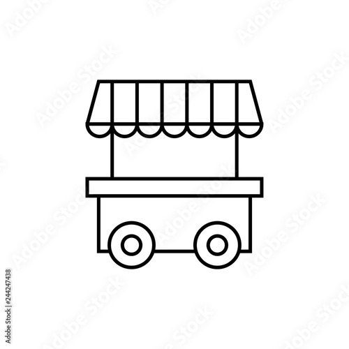 Kiosk - Piktogramm - Symbol - schwarz