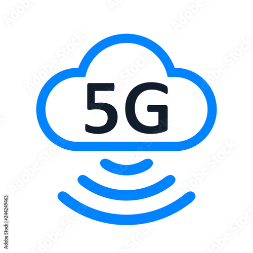 5 G internet standart icon – stock vector