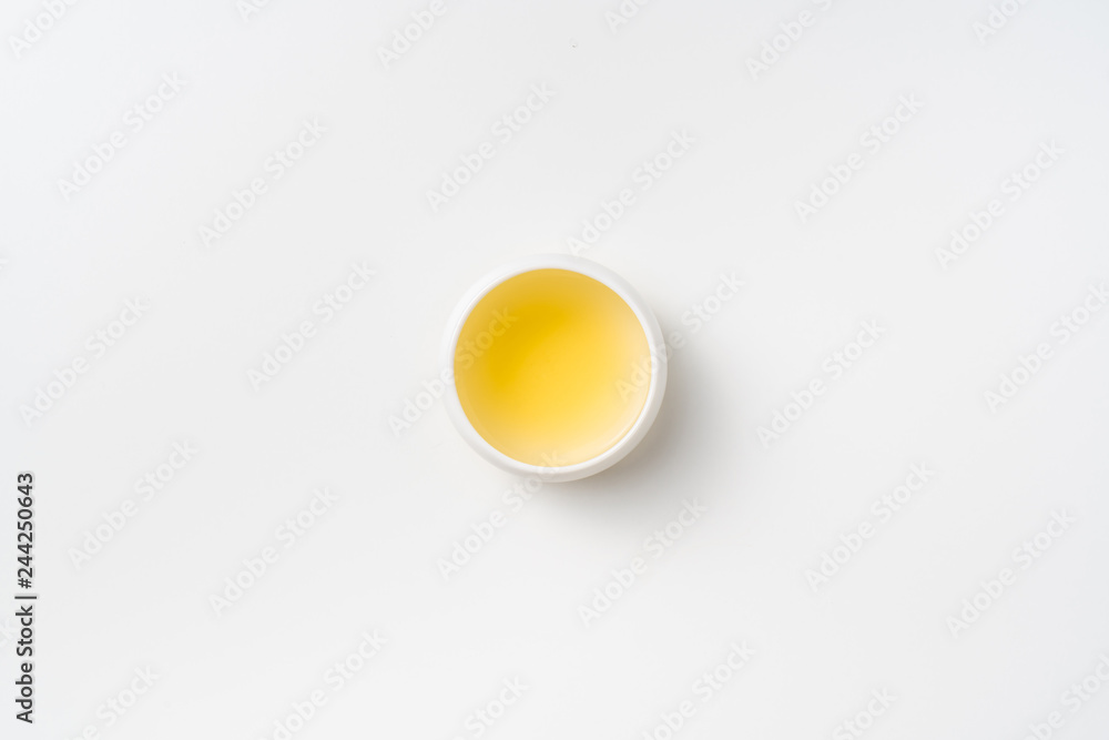 fresh taiwan oolong tea and cup fresh taiwan oolong tea and cup