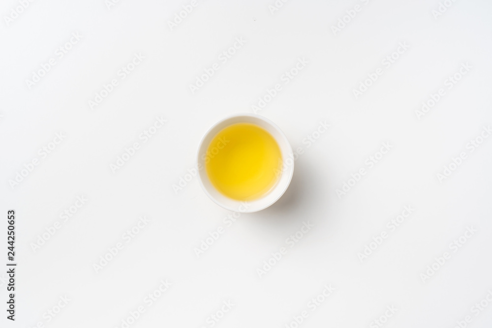 fresh taiwan oolong tea and cup fresh taiwan oolong tea and cup