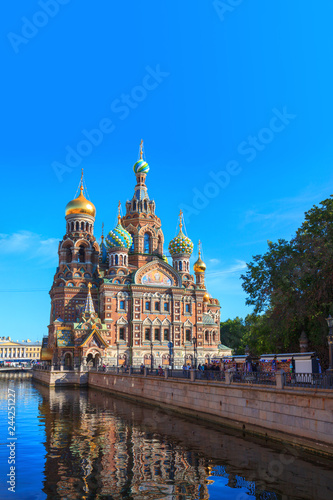 Cathedral of the Savior on Spilled Blood in the morning sun, St Petersburg © NMint