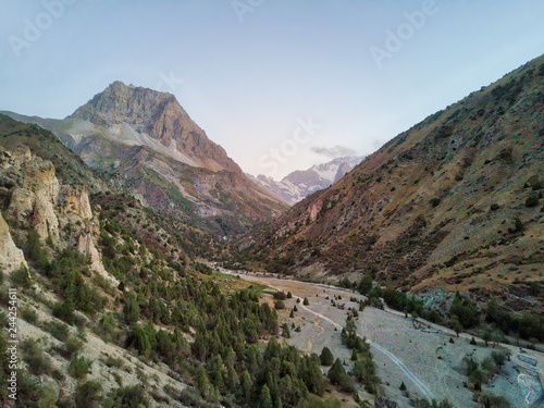 Fan Mountain River and Stone Hut, taken in Tajikistan in August 2018 taken in hdr