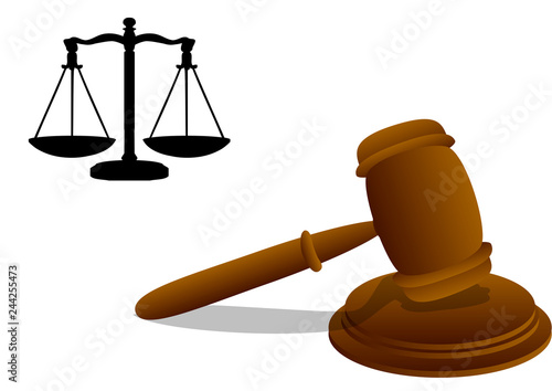 gavel and balance