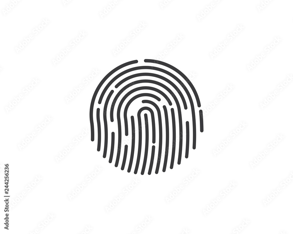 fingerprint illustration vector template fingerprint illustration vector template