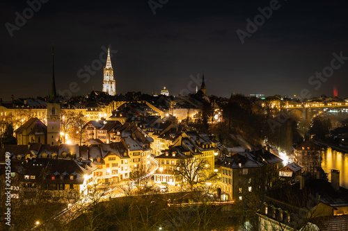 Berne by night, Switzerland, Europe