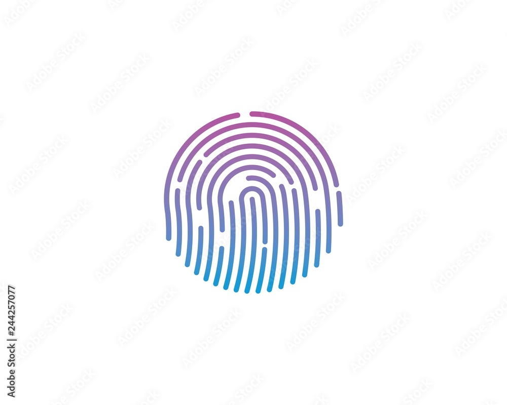 fingerprint illustration vector template fingerprint illustration vector template